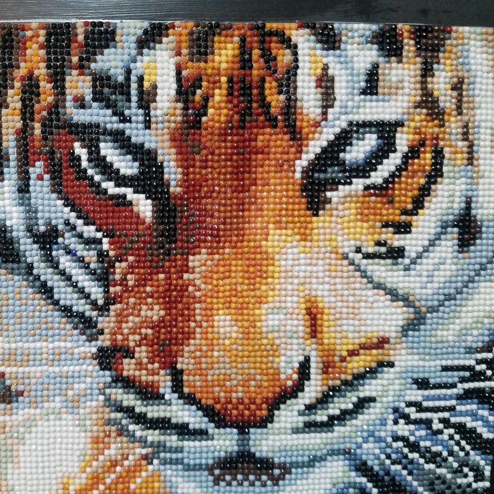 Finished Diamond Art - Tiger
